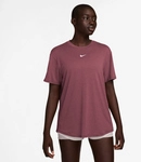 NIKE One Relaxed kurzarm Trainingsshirt Damen 654 - pink smoke/white L