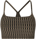 Athlecia Fleurie Low Support Printed Sport-BH Damen P3884 - brown matrix XS