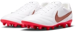 NIKE Tiempo Ligera Pro AG Fu&szlig;ballschuhe 100 - white/blur-bright crimson 41