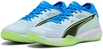 PUMA Eliminate Nitro SQD 4 Handballschuhe 01 - aqua glow/puma white/ultra blue...