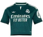 adidas Originals Real Madrid Cropped Ausw&auml;rtstrikot 2026/27 Damen KC4238 - aurora