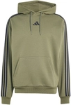 adidas Essentials 3-Streifen Fleece Hoodie Herren KY4167 - olive four/black XL