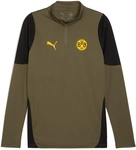 PUMA BVB Borussia Dortmund 1/4-Zip Trainings-Top 2025/26 Herren 19 - loden...