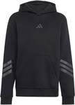 adidas Future Icons 3-Streifen Oversize Hoodie Kinder KR7312 - black/black 164