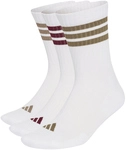 3er Pack adidas 3-Streifen Cushioned Sportswear Crew Socken KQ6775 - white/olive