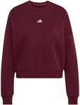 adidas Essentials Small Logo Feelcomfy Sweatshirt Damen KF8421 - maroon/white S