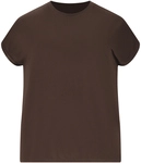 Q SPORTSWEAR Jenirei Soft Touch Trainingsshirt Damen 1294 - chocolate torte 44