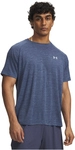 UNDER ARMOUR Tech Strukturiertes Trainingsshirt Herren 045 - downpour gray/blue...
