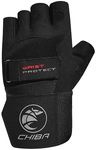 Chiba Fitness Trainingshandschuhe mit Handgelenkbandage 10 - schwarz M