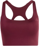 adidas Optime Workout Mid Support Sport-BH Damen KG6433 - maroon XS