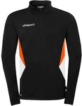 uhlsport Equipe 29 1/4-Zip Sweatshirt schwarz/wei&szlig;/fluo orange M
