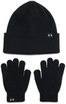 UNDER ARMOUR M&uuml;tze und Handschuhe Set Kinder 001 - black/castlerock/black