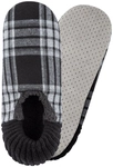 camano Cosy Checks Slipper Hausschuhe Herren 9999 - black 41-42