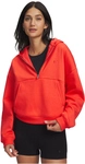 UNDER ARMOUR Icon Fleece 1/2-Zip Hoodie Damen 690 - venom red/venom red L