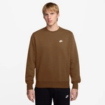 NIKE Club Crew Fleece-Sweatshirt Herren 270 - ale brown/white L