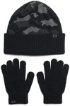 UNDER ARMOUR M&uuml;tze und Handschuhe Set Kinder 001 - black/black