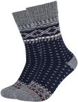 2er Pack s.Oliver Cosy Norwegian Crew Socken 5577 - dark saphire 35-38