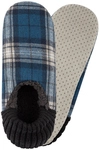 camano Cosy Checks Slipper Hausschuhe Herren 5577 - dark saphire 41-42