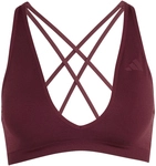 adidas Workout Essentials Knit Light Support Sport-BH Damen IA4397 - maroon S