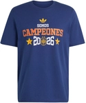 adidas RFEF Spanien WM 2026 Sieger Ausw&auml;rts T-Shirt Kinder dark blue 140