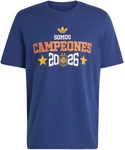 adidas RFEF Spanien WM 2026 Sieger Ausw&auml;rts T-Shirt Herren dark blue M