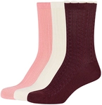3er Pack camano Comfort Structured Baumwolle Crew Socken Damen 3895 - windsor...