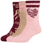 3er Pack camano Cosy Patterned Socken in Geschenkbox Damen 4294 - blush ros&eacute;...