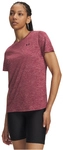 UNDER ARMOUR Tech Twist T-Shirt Damen 622 - claret/ox blood L