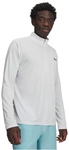 UNDER ARMOUR Tech Textured 1/2-Zip Trainingsshirt Herren 024 - distant gray/black S