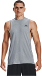 UNDER ARMOUR Left Chest Cut-Off Tanktop Herren 035 - steel light heather/black L