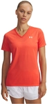 UNDER ARMOUR Tech T-Shirt Damen 690 - venom red/white M