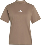 adidas Essentials 3-Streifen Cotton T-Shirt Damen KR1051 - khaki six/white XXL