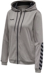 hummel Authentic Polyester Kapuzenjacke Damen grey melange XS