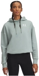 UNDER ARMOUR Essential OverSized Fleece Hoodie Damen 349 - silica green/white XL