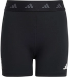 adidas TECHFIT kurze Tights Kinder JF3747 - black/carbon/white 128