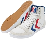hummel Slimmer Stadil High-Top Sneaker white/blue/red/gum 36