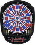 carromco Elektronik Dartscheibe Striker 601 mit Adapter 2-Loch Abstand