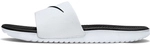 NIKE Kawa Slides Badelatschen Kinder white/black 35