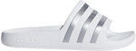 adidas Aqua adilette Badelatschen Kinder F35555 - cloud white/silver met./cloud white