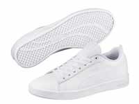 PUMA Smash v2 Leder Sneaker Damen PUMA white/PUMA white 37