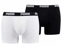 2er Pack PUMA Basic Boxershorts white / black M