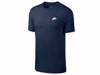 NIKE Sportswear Freizeit T-Shirt Herren 410 - midnight navy/white XXL