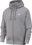 NIKE Sportswear Club Fleece Kapuzenjacke dark grey heather/white M
