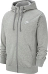 NIKE Sportswear Club French Terry Kapuzenjacke dark grey heather/matte silver M