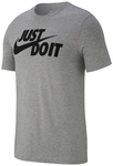 NIKE Sportswear JUST DO IT T-Shirt Herren 063 - dk grey heather/black XXL