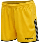 hummel Authentic Polyester Shorts Damen sports yellow/black XS
