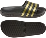 adidas Aqua Adilette Badelatschen EG1758 - core black/gold met./core black 46