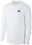 NIKE Sportswear Langarmshirt Herren 100 - white/black XXL