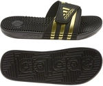 adidas Adissage Badelatschen Herren EG6517 - core black/gold met./core black 40 2/3