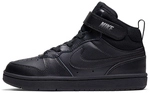 NIKE Court Borough Mid 2 Sneaker Kinder black/black-black 27.5